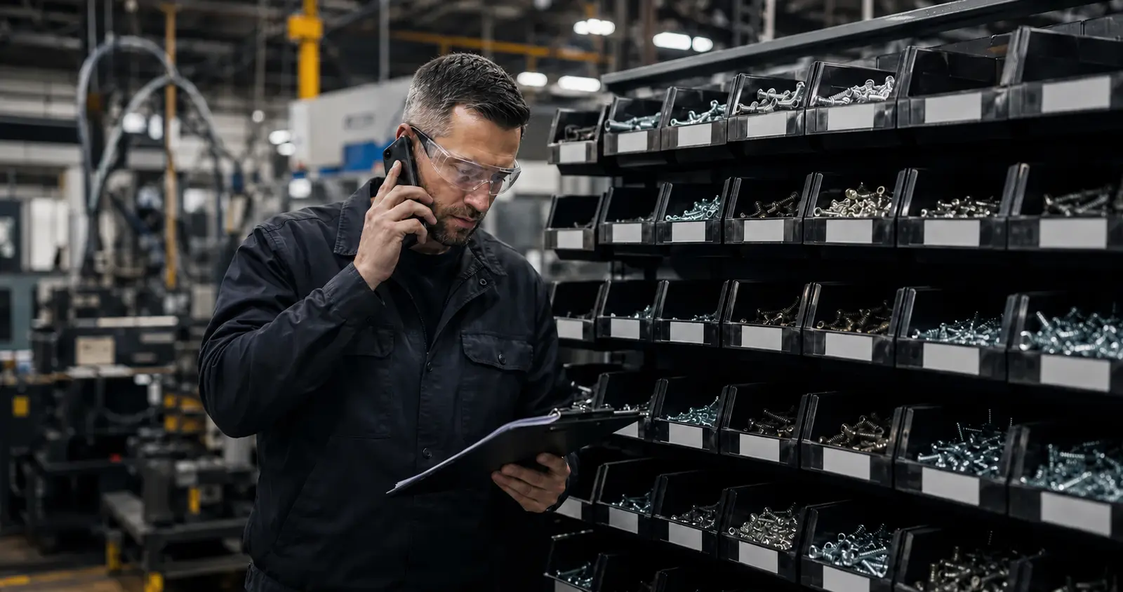 Representative Accutite supply specialist coordinating a point-of-use requirement